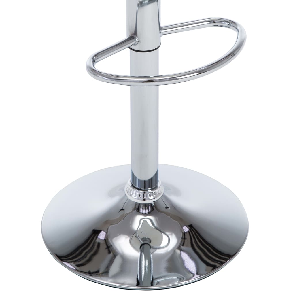 vidaXL Σκαμπό Μπαρ 2 τεμ. Κρεμ από Συνθετικό Δέρμα