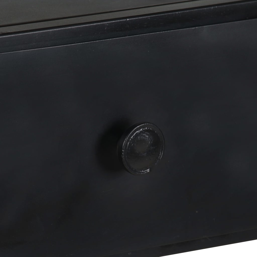 vidaXL Βιβλιοθήκη 80x35x180 εκ. από Ακατέργαστο Ξύλο Μάνγκο & Σίδηρο