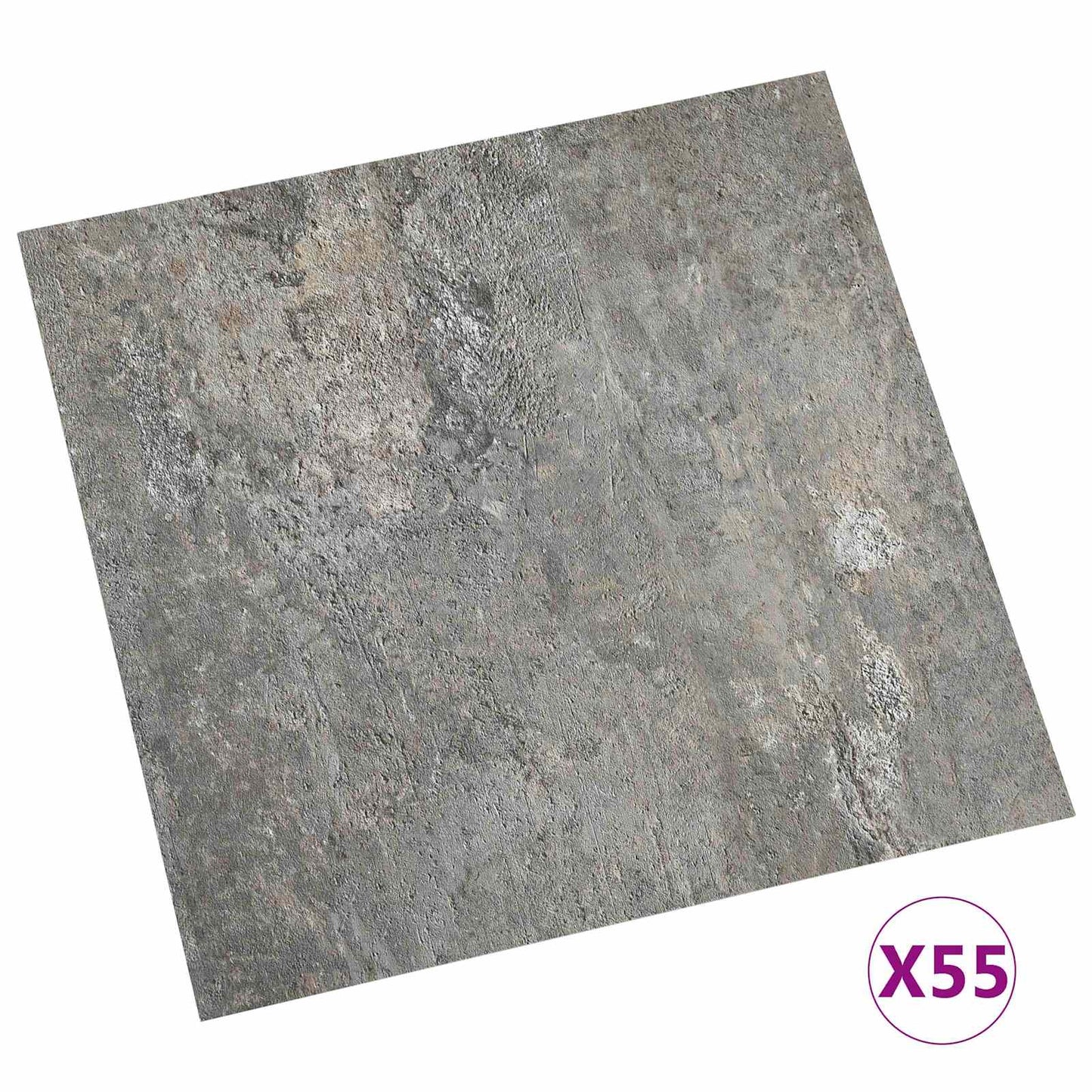 vidaXL Πλάκες Δαπέδου 5,11 τ.μ. 55 pcs PVC Τοίχος από πέτρα