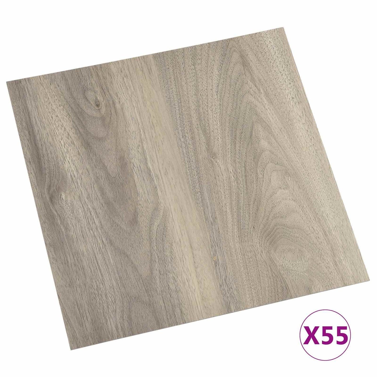 vidaXL Πλάκες Δαπέδου 5,11 τ.μ. 55 pcs PVC Χρώμα ξύλου