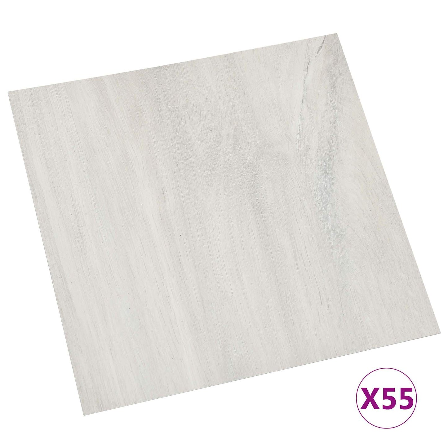 vidaXL Πλάκες Δαπέδου 55 pcs Κρεμ 5,11 τ.μ. PVC