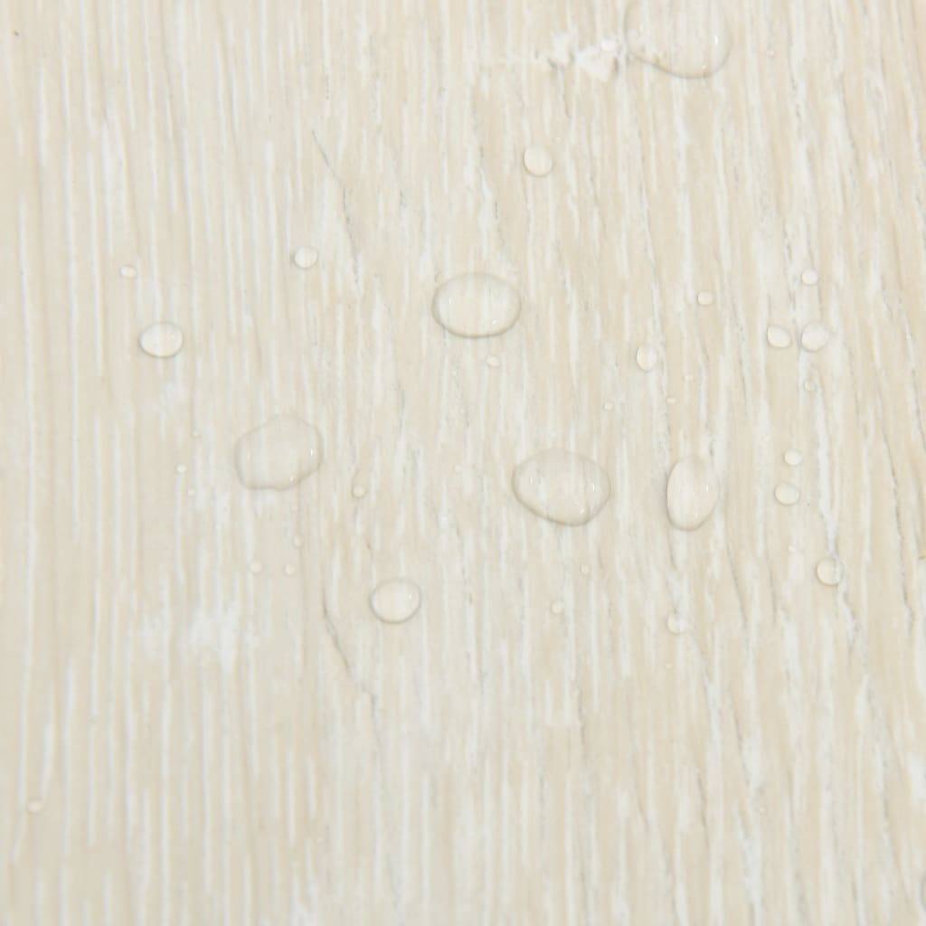 vidaXL Δάπεδο Αυτοκόλλητο Κρεμ 55 τεμ. 5,11 μ² από PVC