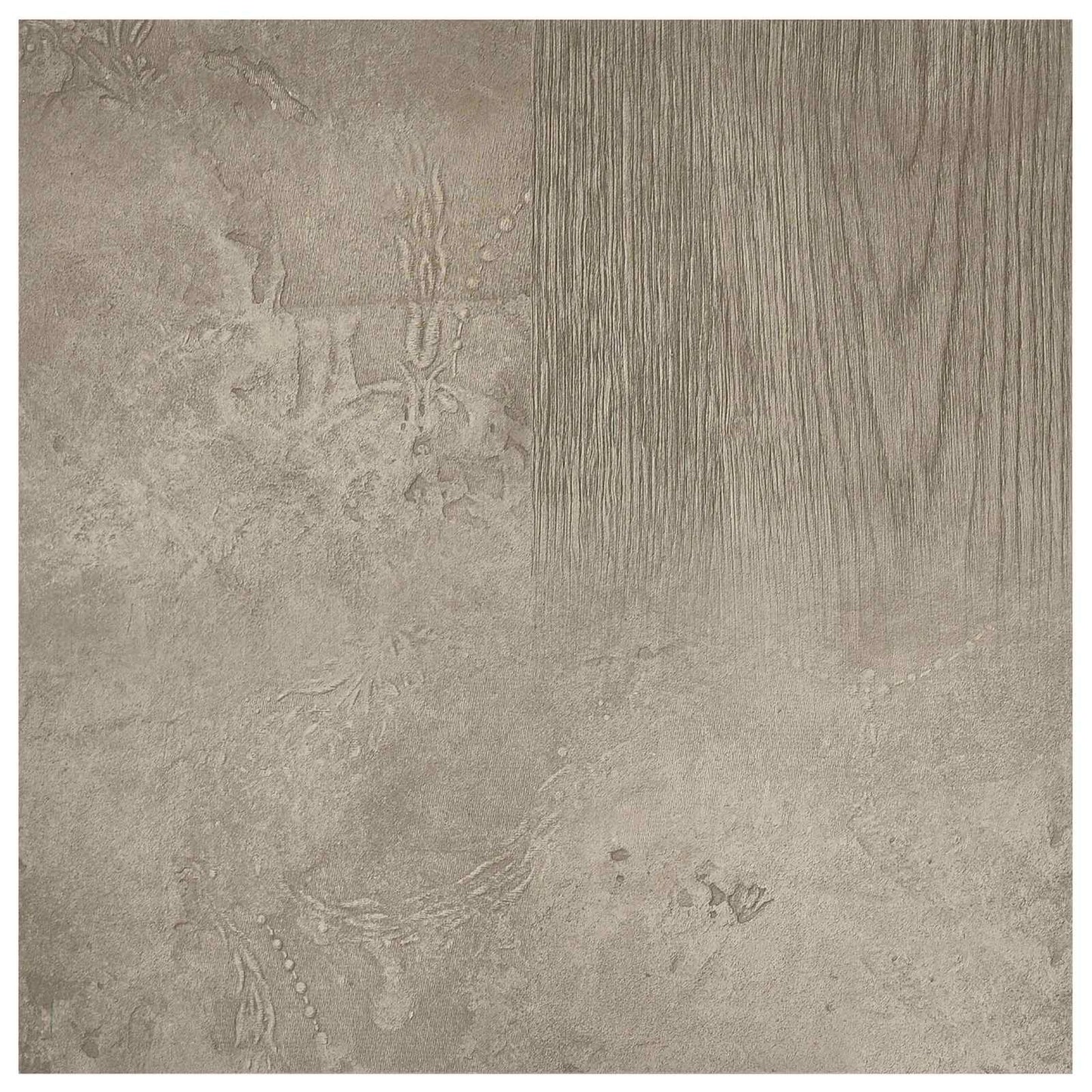 vidaXL Πλάκες Δαπέδου 5,11 τ.μ. 55 pcs PVC Σκούρο Καφέ και Γκρι