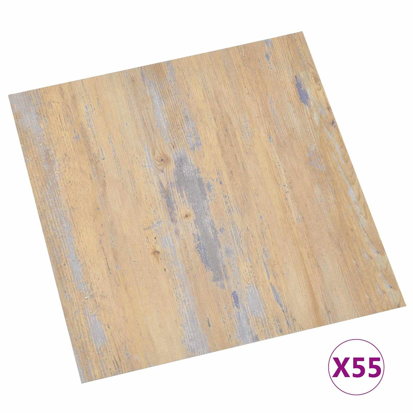 vidaXL Πλάκες Δαπέδου 5,11 τ.μ. 55 pcs PVC Καφέ και Γκρίζο