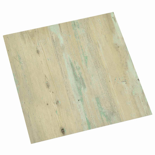 vidaXL Πλάκες Δαπέδου 5,11 τ.μ. 55 pcs PVC Λευκό και Ανοιχτό Καφέ