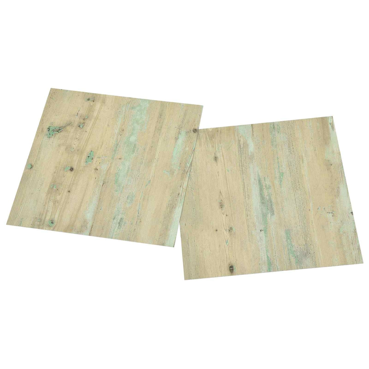 vidaXL Πλάκες Δαπέδου 5,11 τ.μ. 55 pcs PVC Λευκό και Ανοιχτό Καφέ