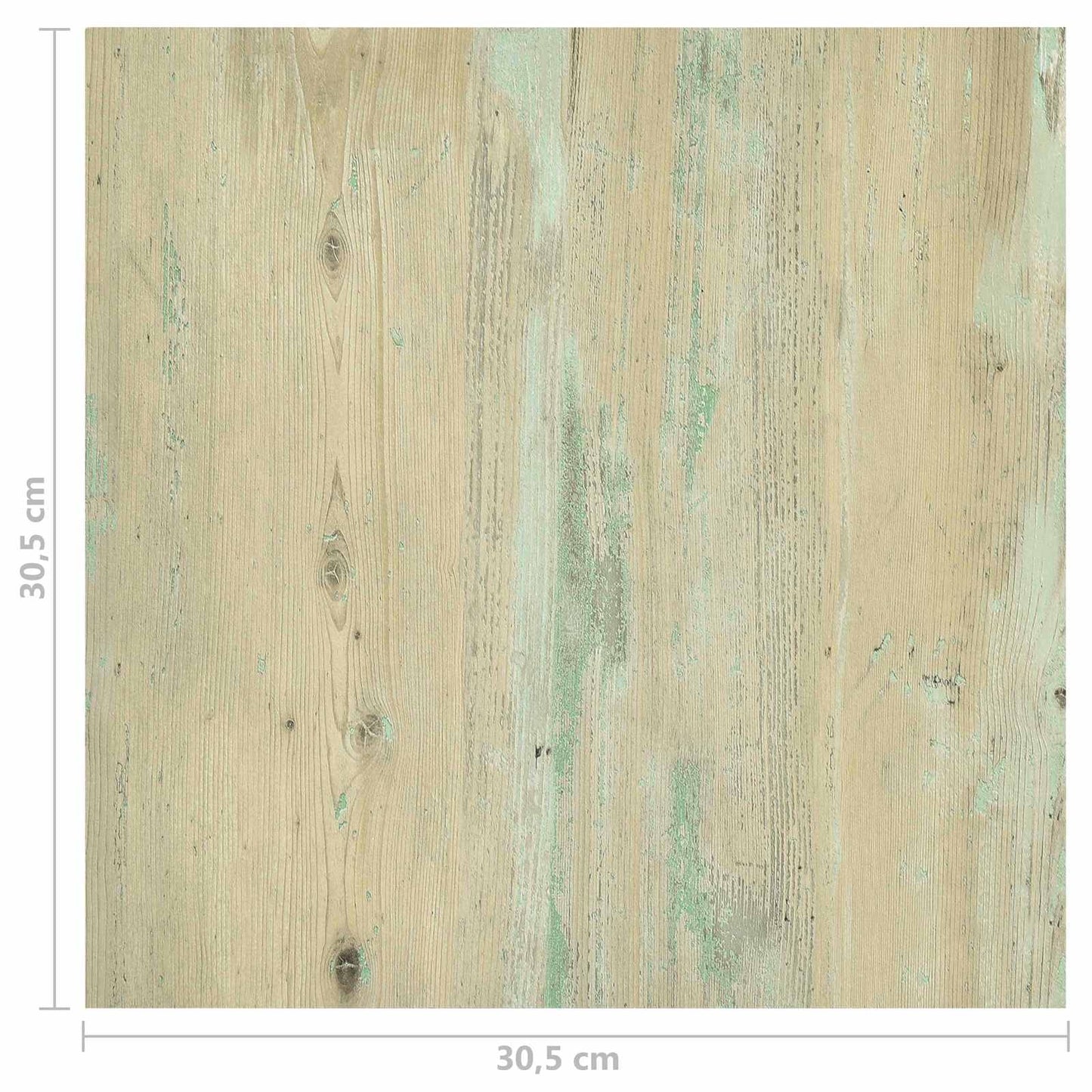 vidaXL Πλάκες Δαπέδου 5,11 τ.μ. 55 pcs PVC Λευκό και Ανοιχτό Καφέ