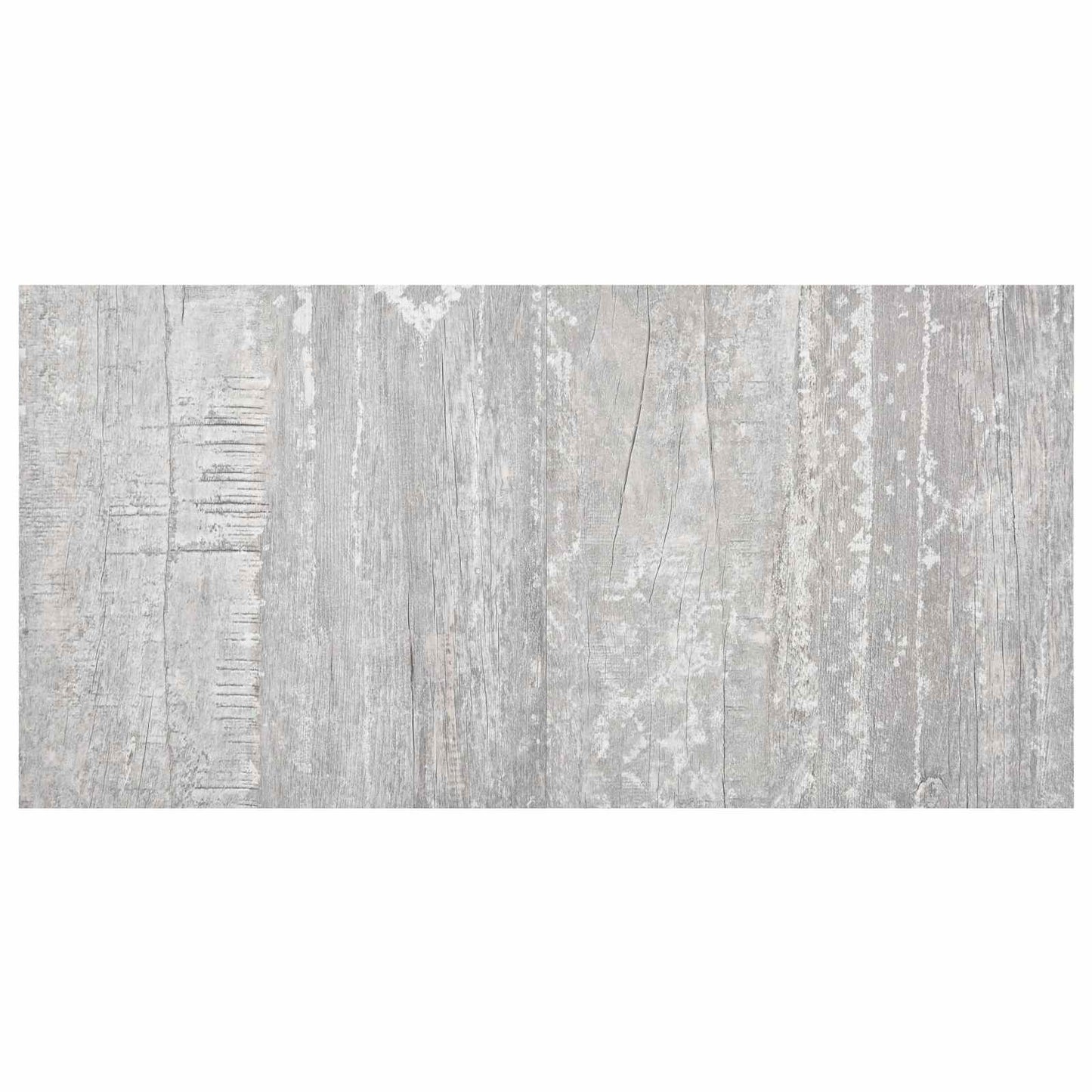 vidaXL Πλάκες Δαπέδου 5,11 τ.μ. 55 pcs PVC Ανοιχτό Γκρι και Λευκό