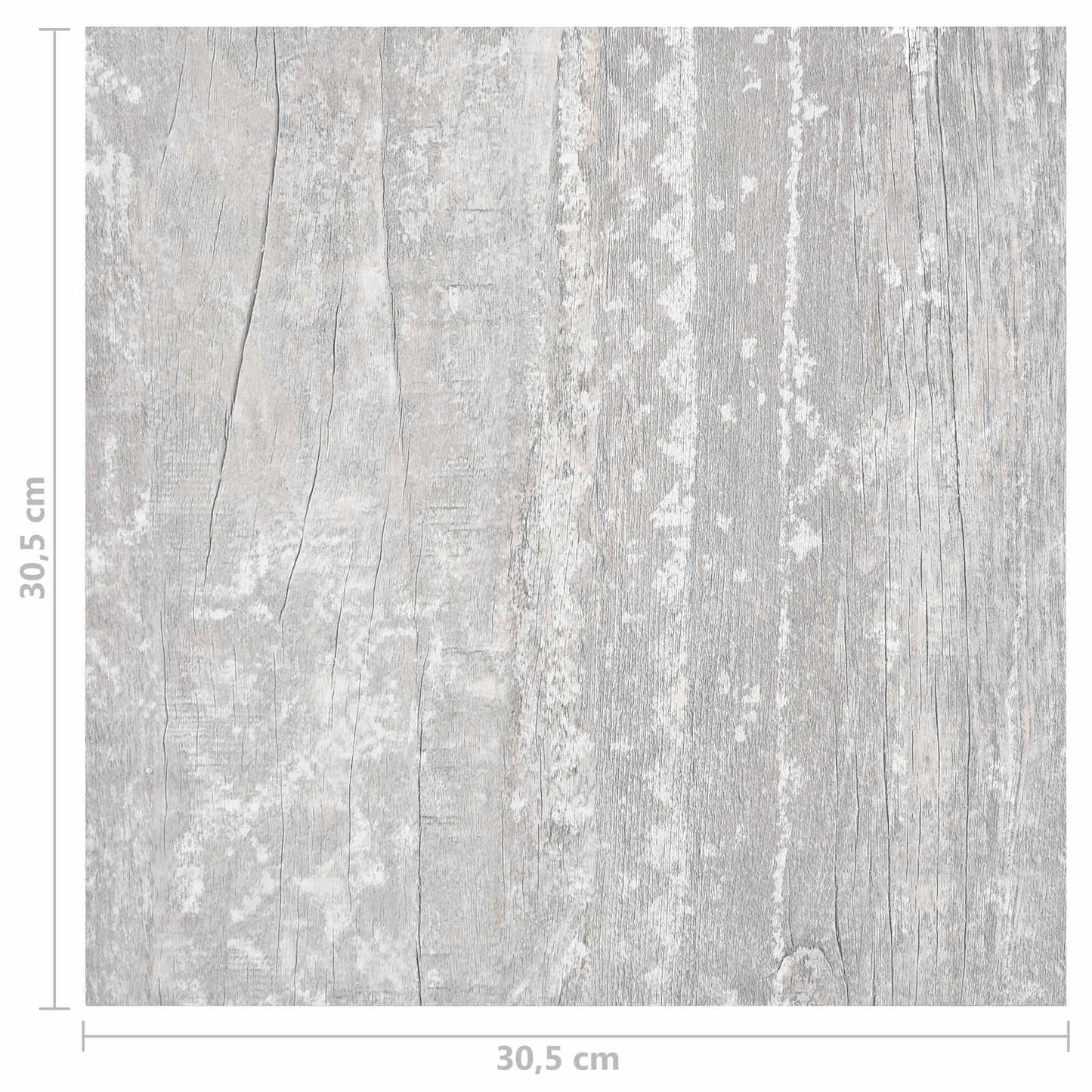 vidaXL Πλάκες Δαπέδου 5,11 τ.μ. 55 pcs PVC Ανοιχτό Γκρι και Λευκό
