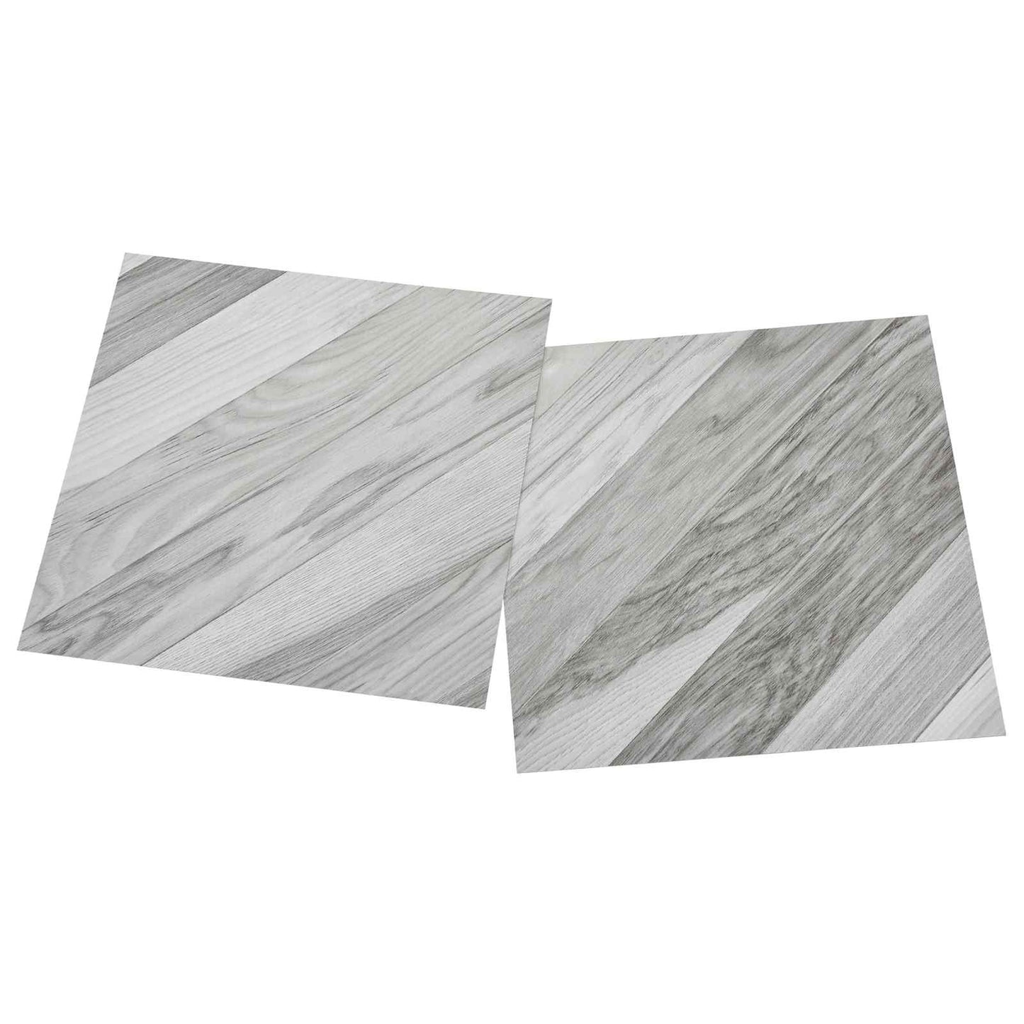 vidaXL Πλάκες Δαπέδου 55 pcs Γκρι 5,11 τ.μ. PVC