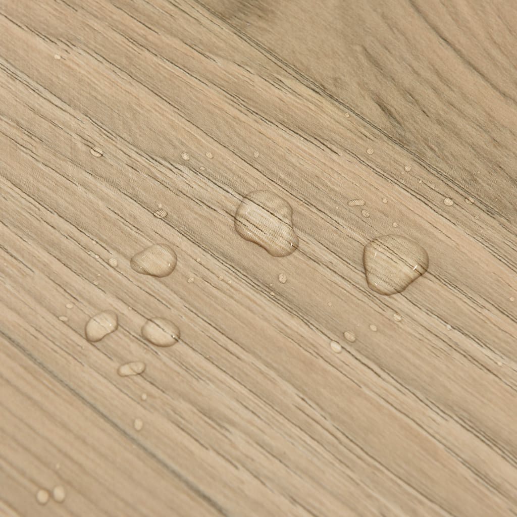 vidaXL Δάπεδο Αυτοκόλλητο Ριγέ Καφέ 55 τεμ. 5,11 μ² από PVC