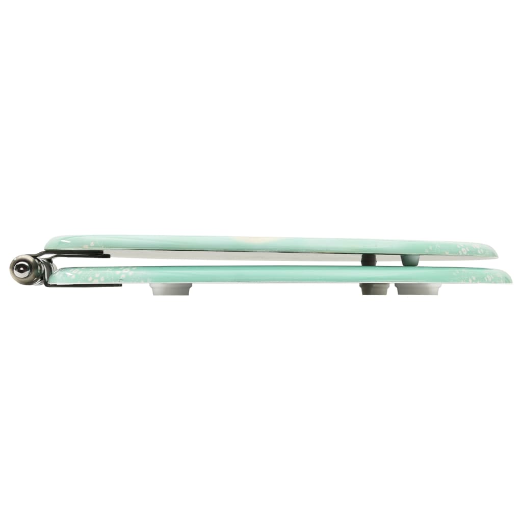 vidaXL Καλύμματα Λεκάνης με Soft Close 2 τεμ. Σχέδιο Φλαμίνγκο MDF