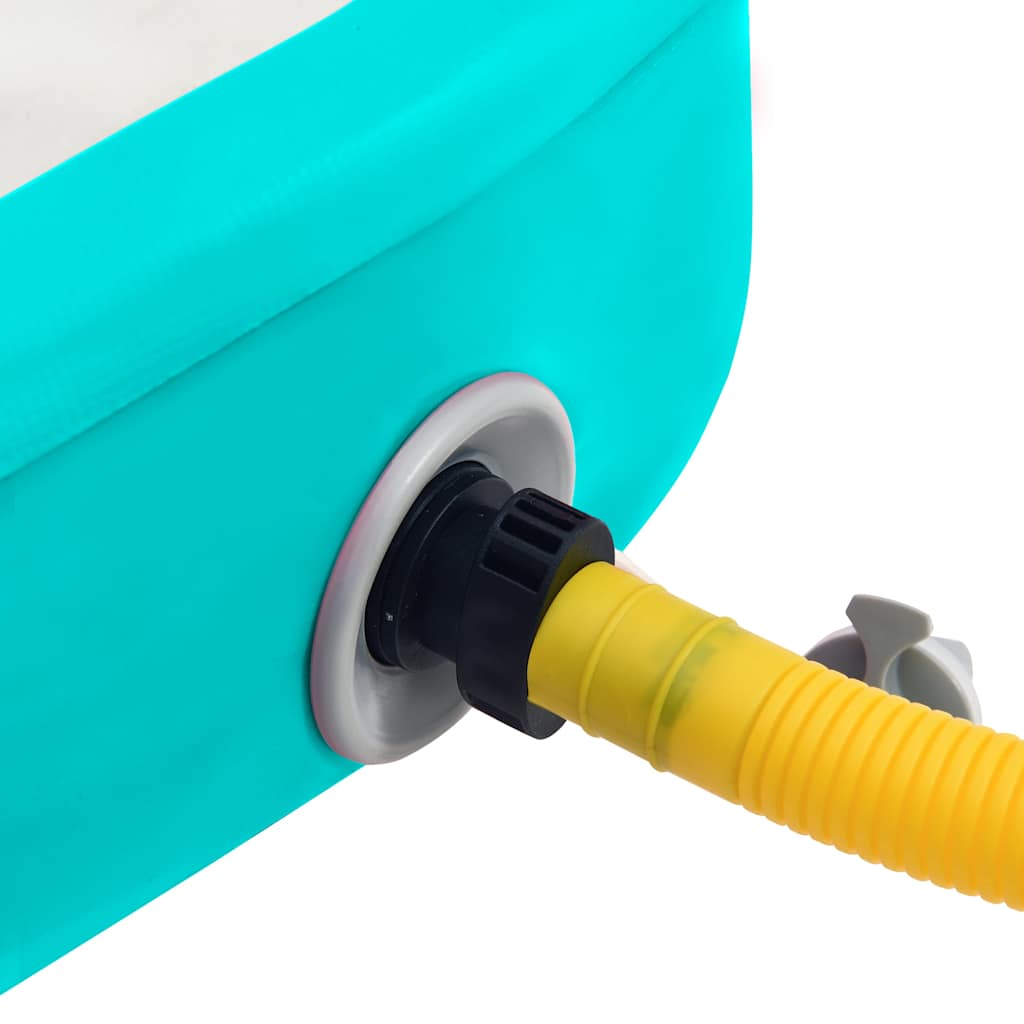 vidaXL Στρώμα Ενόργανης Φουσκωτό Πράσινο 60x100x15 εκ. PVC με Τρόμπα