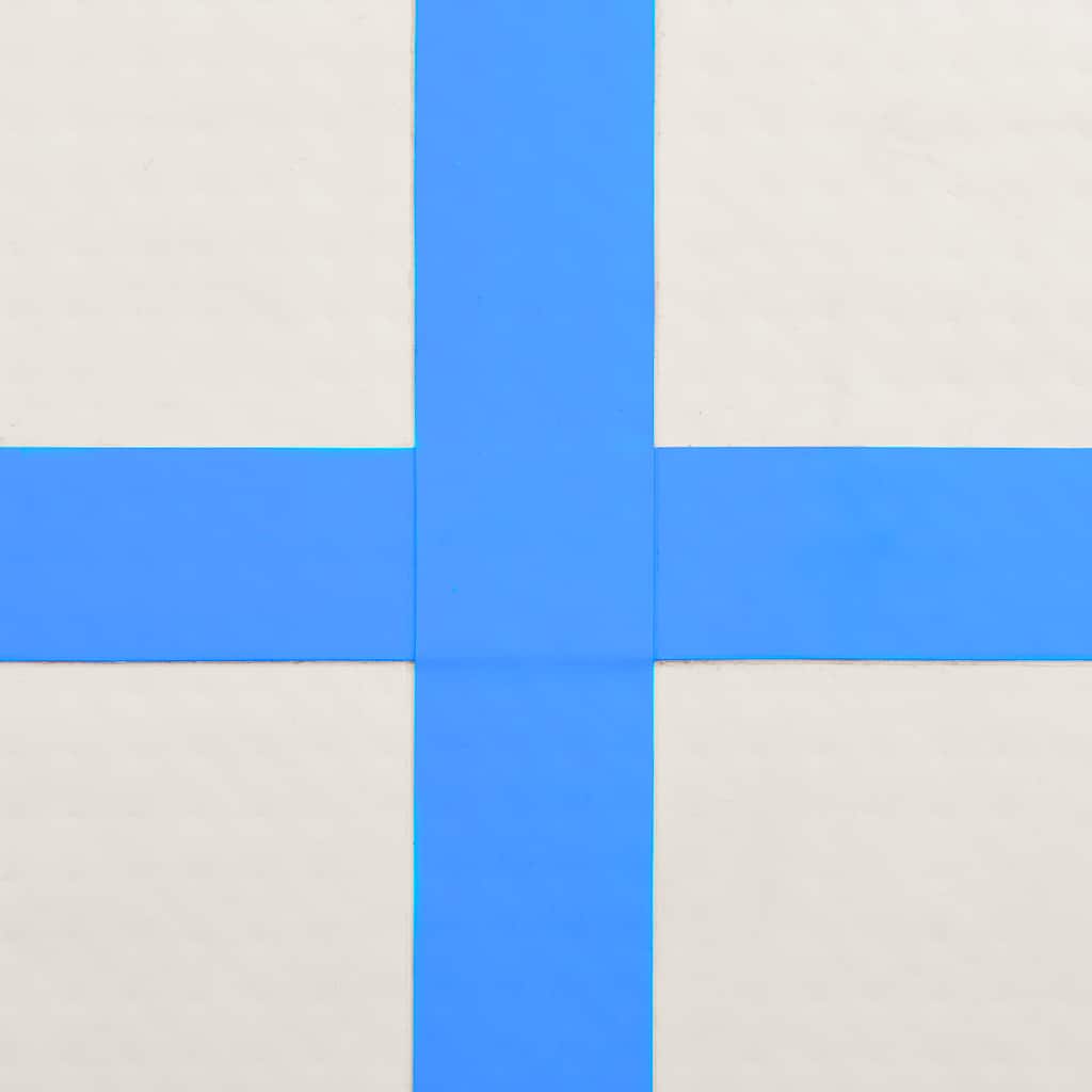 vidaXL Στρώμα Ενόργανης Φουσκωτό Μπλε 500 x 100 x 15 εκ. PVC με Τρόμπα