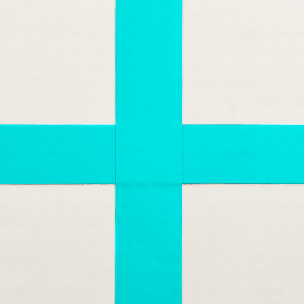 vidaXL Στρώμα Ενόργανης Φουσκωτό Πράσινο 500x100x15 εκ. PVC με Τρόμπα