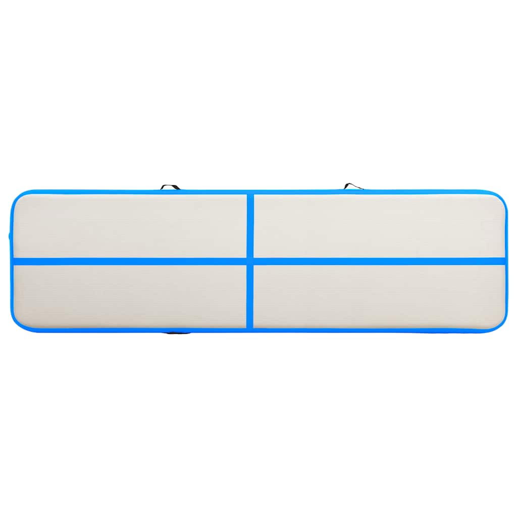 vidaXL Στρώμα Ενόργανης Φουσκωτό Μπλε 600 x 100 x 15 εκ. PVC με Τρόμπα