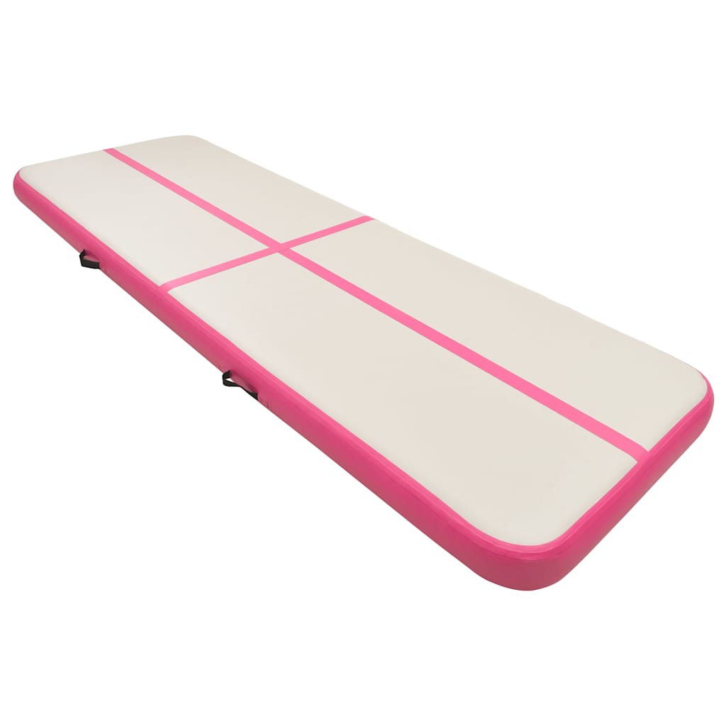vidaXL Στρώμα Ενόργανης Φουσκωτό Ροζ 300 x 100 x 20 εκ. PVC με Τρόμπα