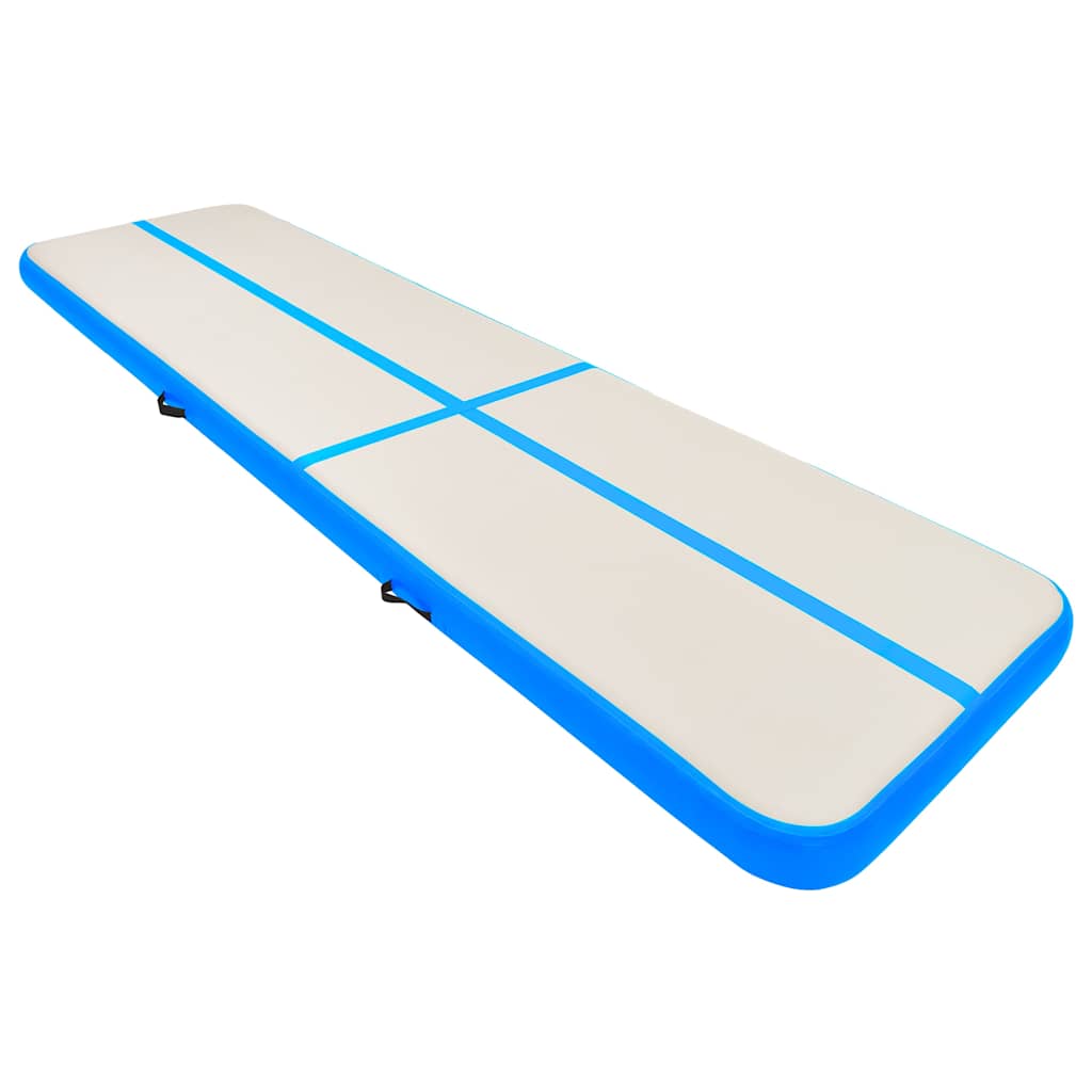 vidaXL Στρώμα Ενόργανης Φουσκωτό Μπλε 600 x 100 x 20 εκ. PVC με Τρόμπα