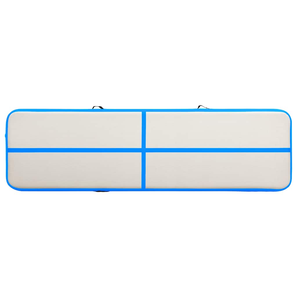 vidaXL Στρώμα Ενόργανης Φουσκωτό Μπλε 600 x 100 x 20 εκ. PVC με Τρόμπα