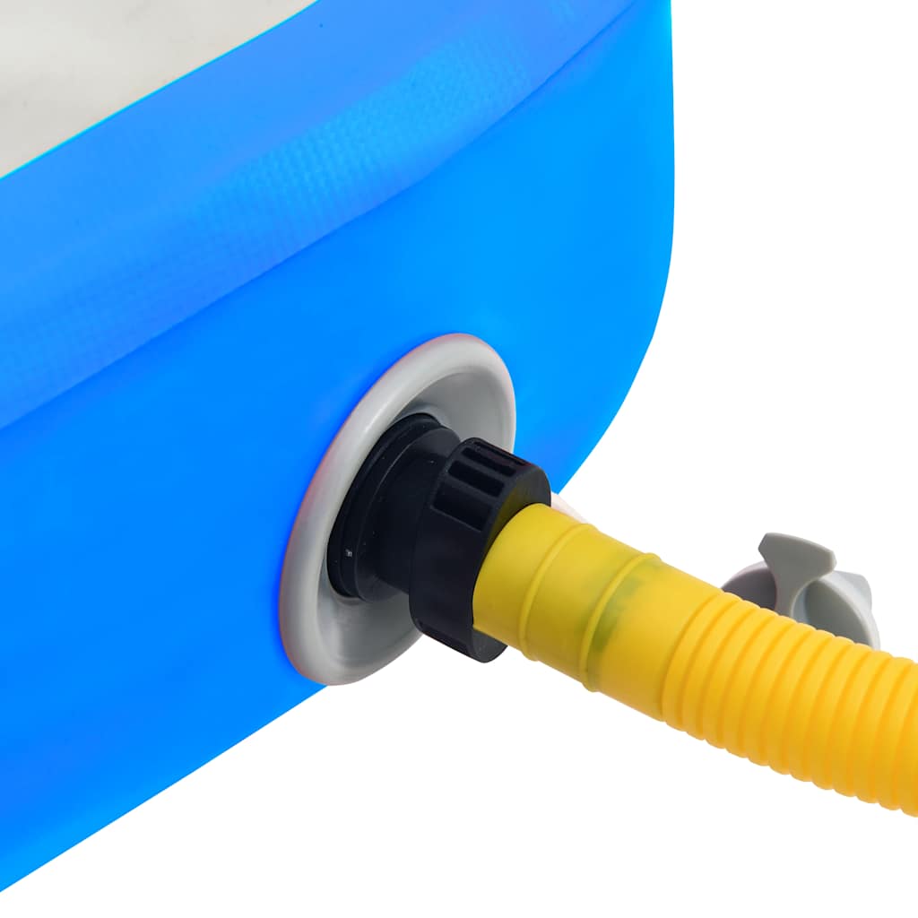 vidaXL Στρώμα Ενόργανης Φουσκωτό Μπλε 600 x 100 x 20 εκ. PVC με Τρόμπα