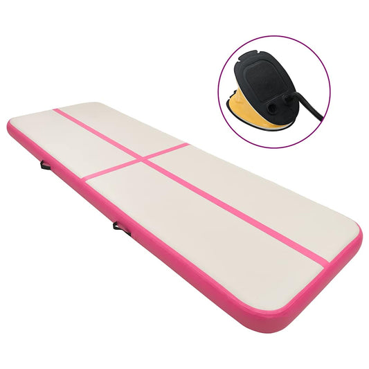 vidaXL Στρώμα Ενόργανης Φουσκωτό Ροζ 800 x 100 x 20 εκ. PVC με Τρόμπα