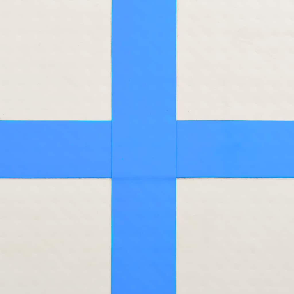 vidaXL Στρώμα Ενόργανης Φουσκωτό Μπλε 200 x 200 x 10 εκ. PVC με Τρόμπα