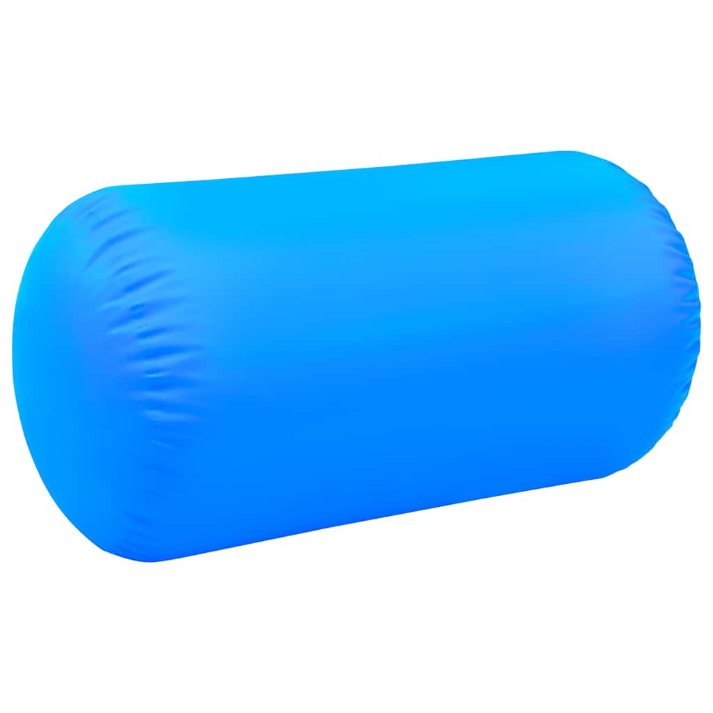 vidaXL Κύλινδρος Γυμναστικής Φουσκωτός Μπλε 120 x 75 εκ. PVC & Τρόμπα