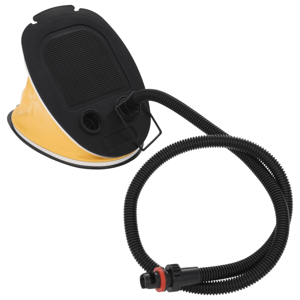 vidaXL Τρόμπα Ποδιού 26x18 εκ Γκρι/Κίτρινο Πολυπρ/λένιο/ Πολυαιθ/νιο