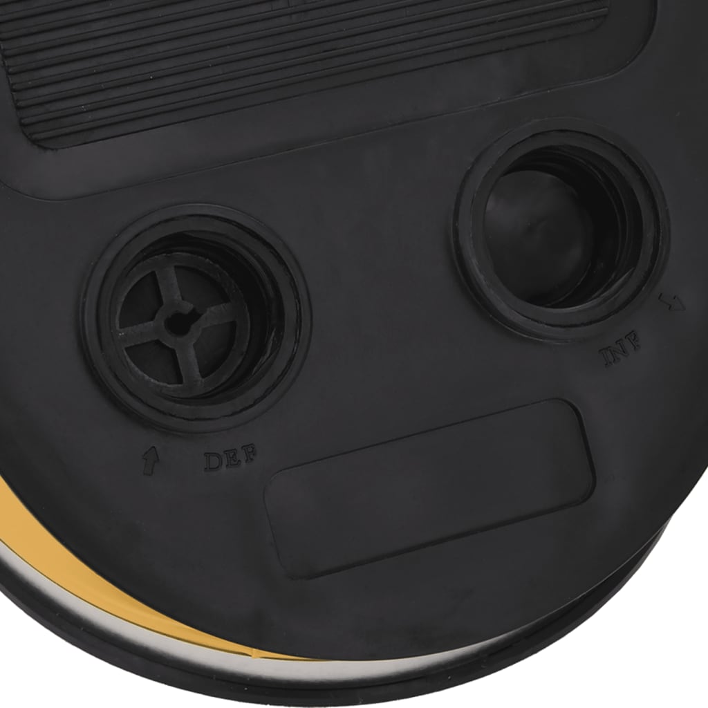 vidaXL Τρόμπα Ποδιού 26x18 εκ Γκρι/Κίτρινο Πολυπρ/λένιο/ Πολυαιθ/νιο