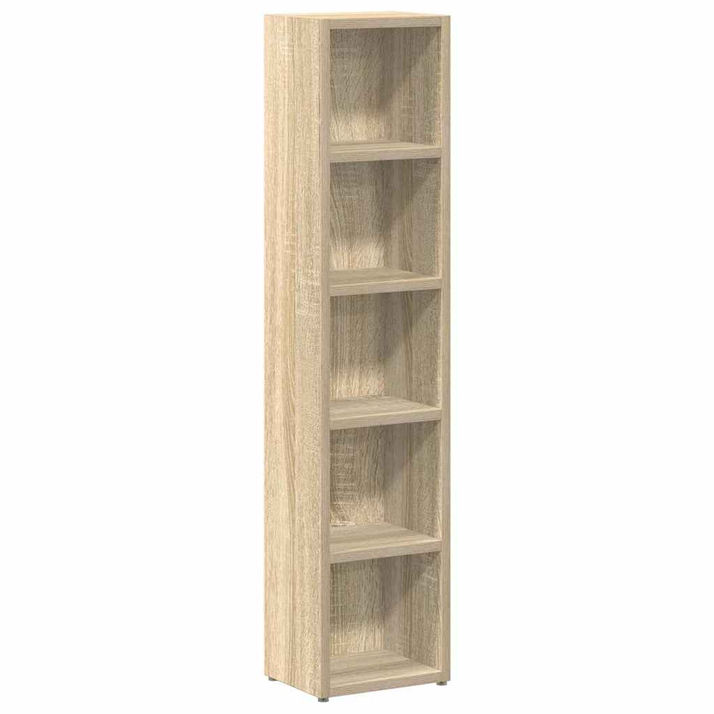 vidaXL Έπιπλα για CD 2 τεμ. Sonoma Δρυς 21x16x93,5 εκ. από Μοριοσανίδα