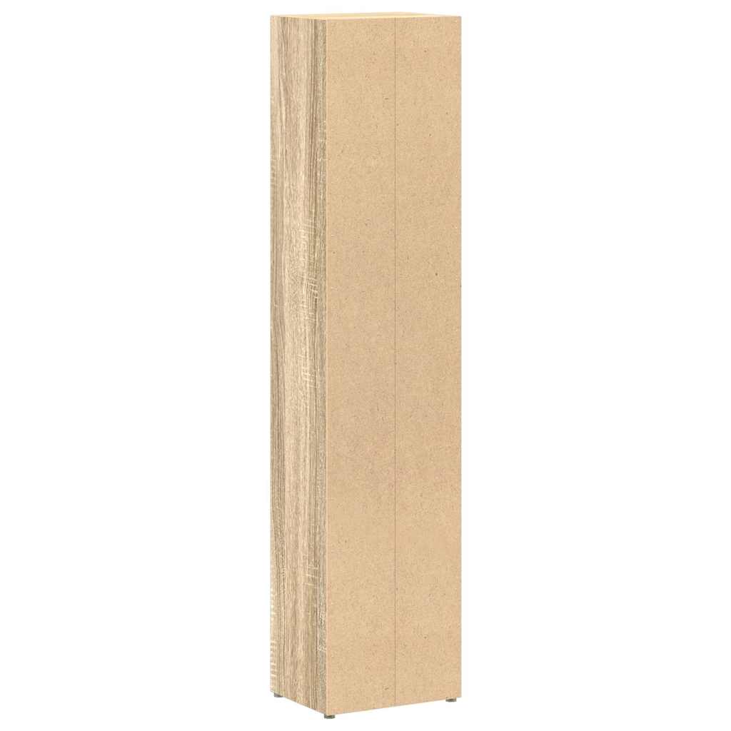 vidaXL Έπιπλα για CD 2 τεμ. Sonoma Δρυς 21x16x93,5 εκ. από Μοριοσανίδα