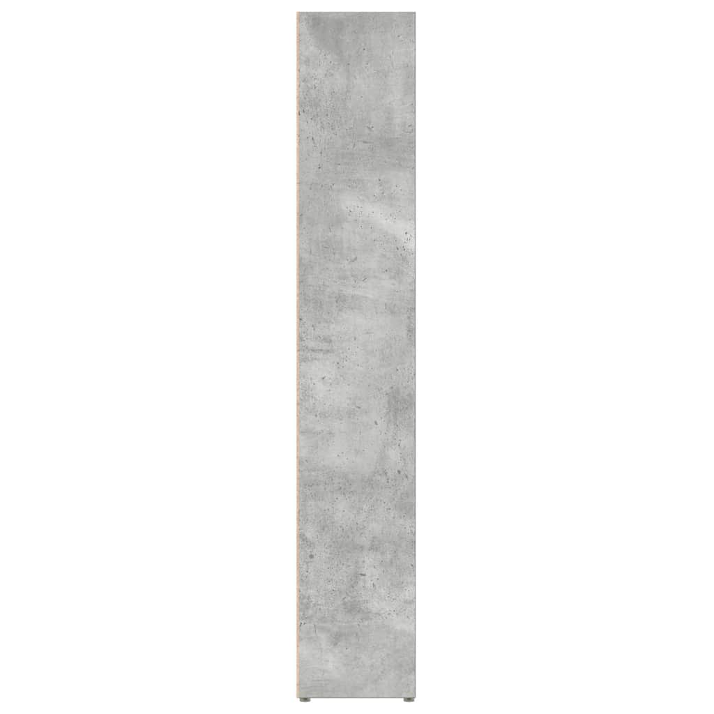 vidaXL Έπιπλα CD 2 τεμ. Γκρι Σκυροδέματος 21x16x93,5 εκ. Μοριοσανίδα