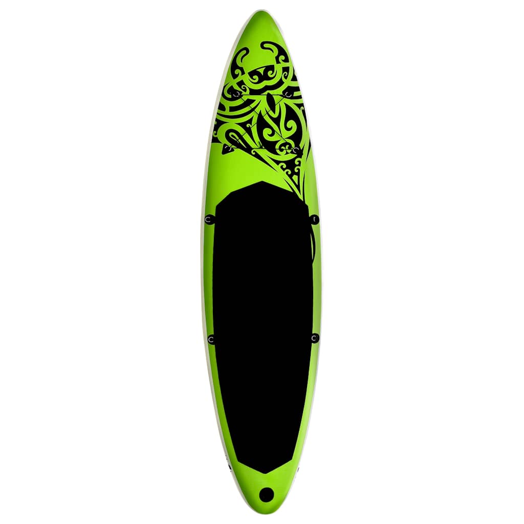 vidaXL Σανίδα SUP Φουσκωτή Σετ Πράσινη 305 x 76 x 15 εκ.