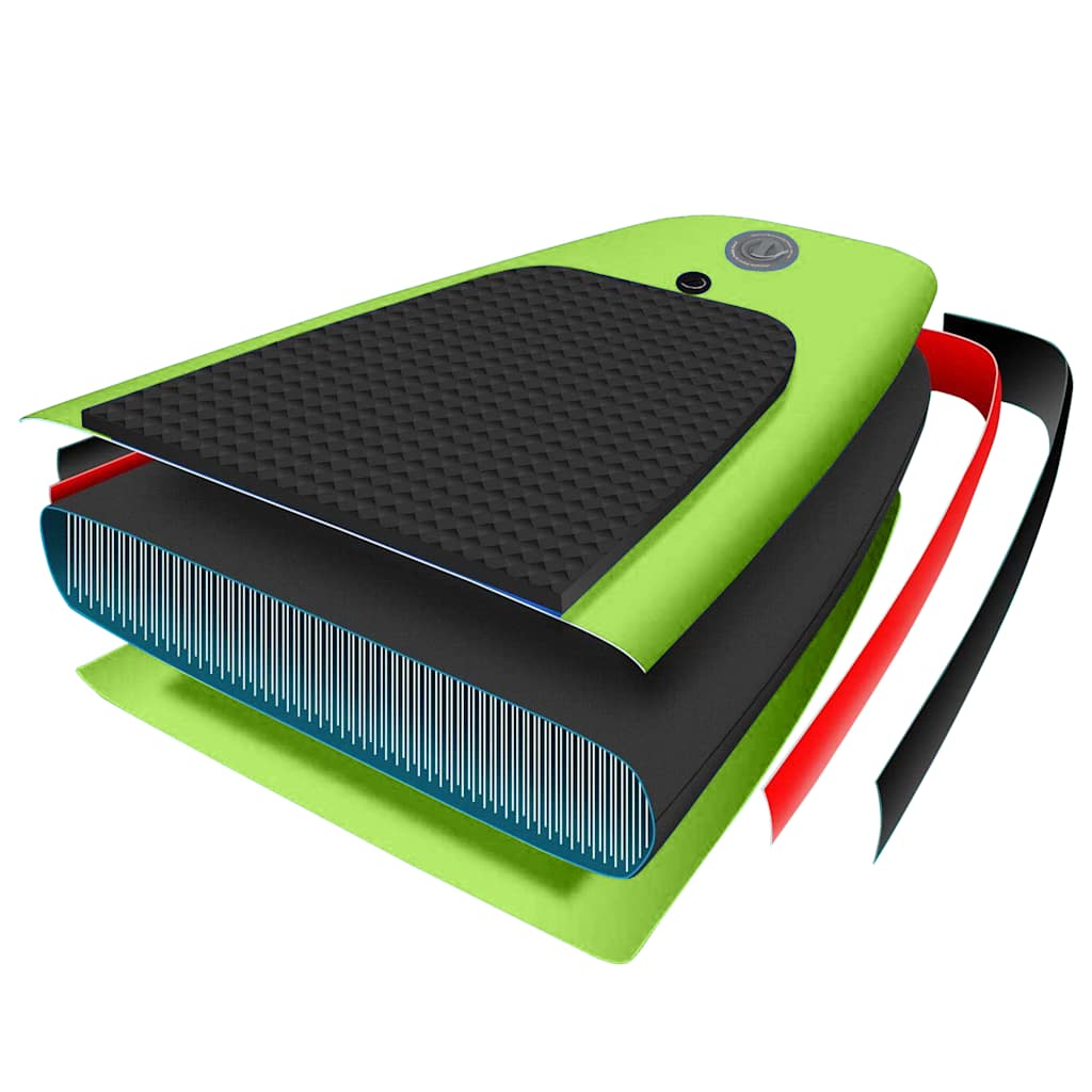 vidaXL Σανίδα SUP Φουσκωτή Σετ Πράσινη 305 x 76 x 15 εκ.