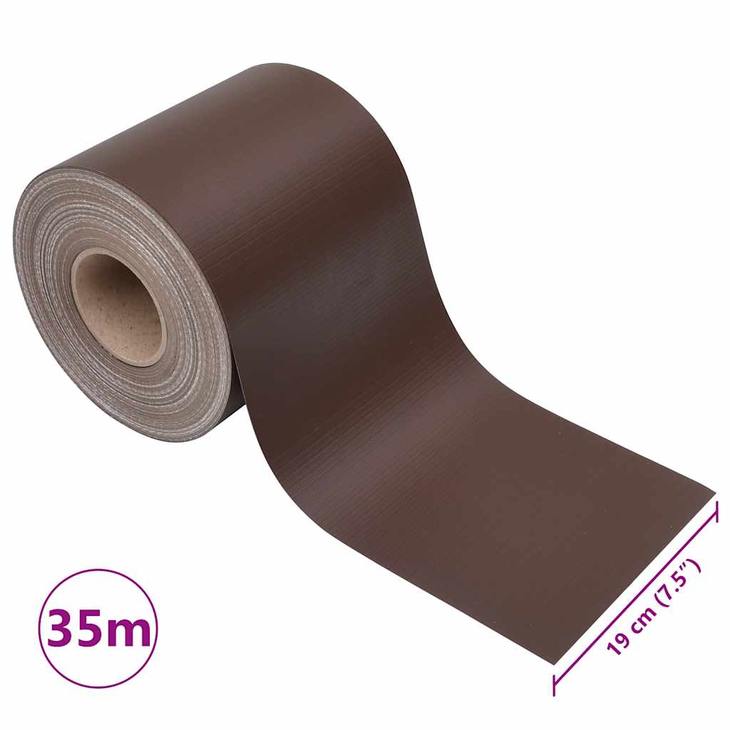 vidaXL Περιφράξεις Προστατευτικές 4 τεμ. Καφέ 35 x 0,19 μ. από PVC