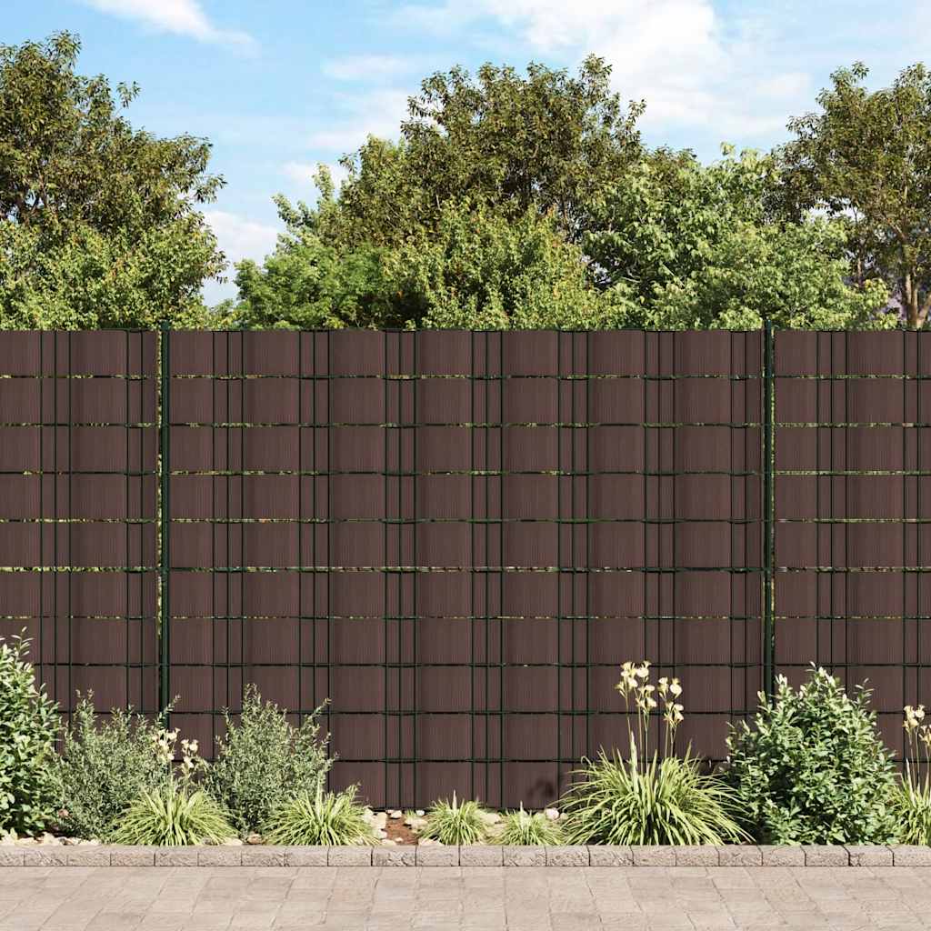 vidaXL Περιφράξεις Προστατευτικές 4 τεμ. Καφέ 35 x 0,19 μ. από PVC
