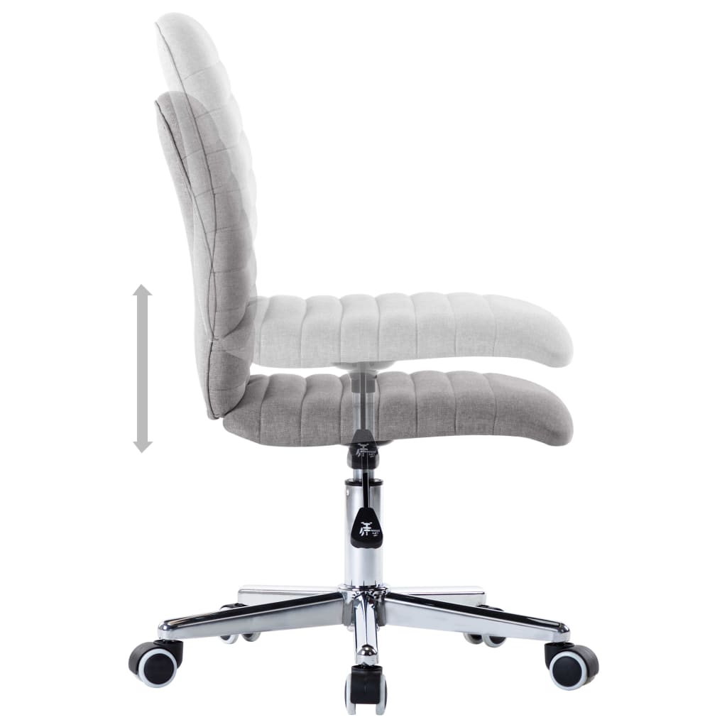 vidaXL Καρέκλες Τραπεζαρίας 4 τεμ Αν. Γκρι Υφασμάτινες