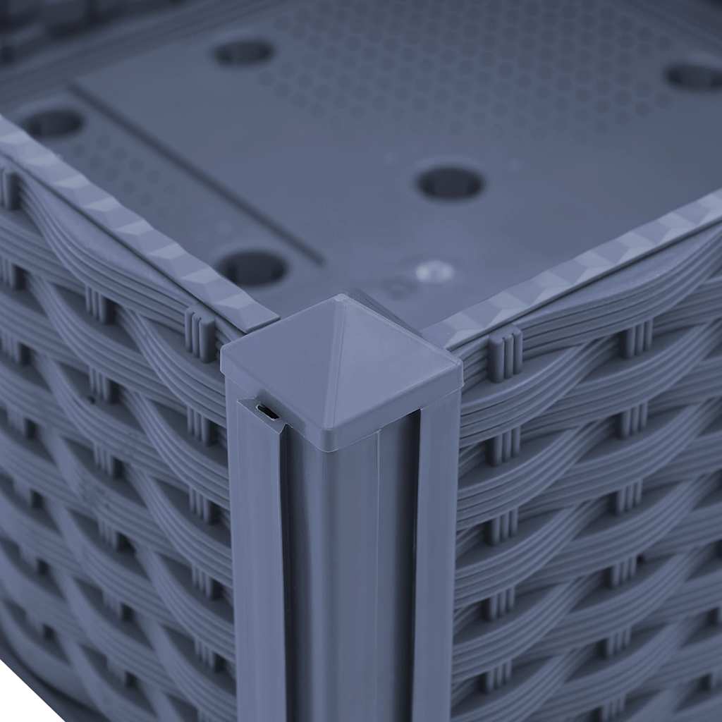 vidaXL Ζαρντινιέρα 40 x 40 x 23 εκ. από Πολυπροπυλένιο