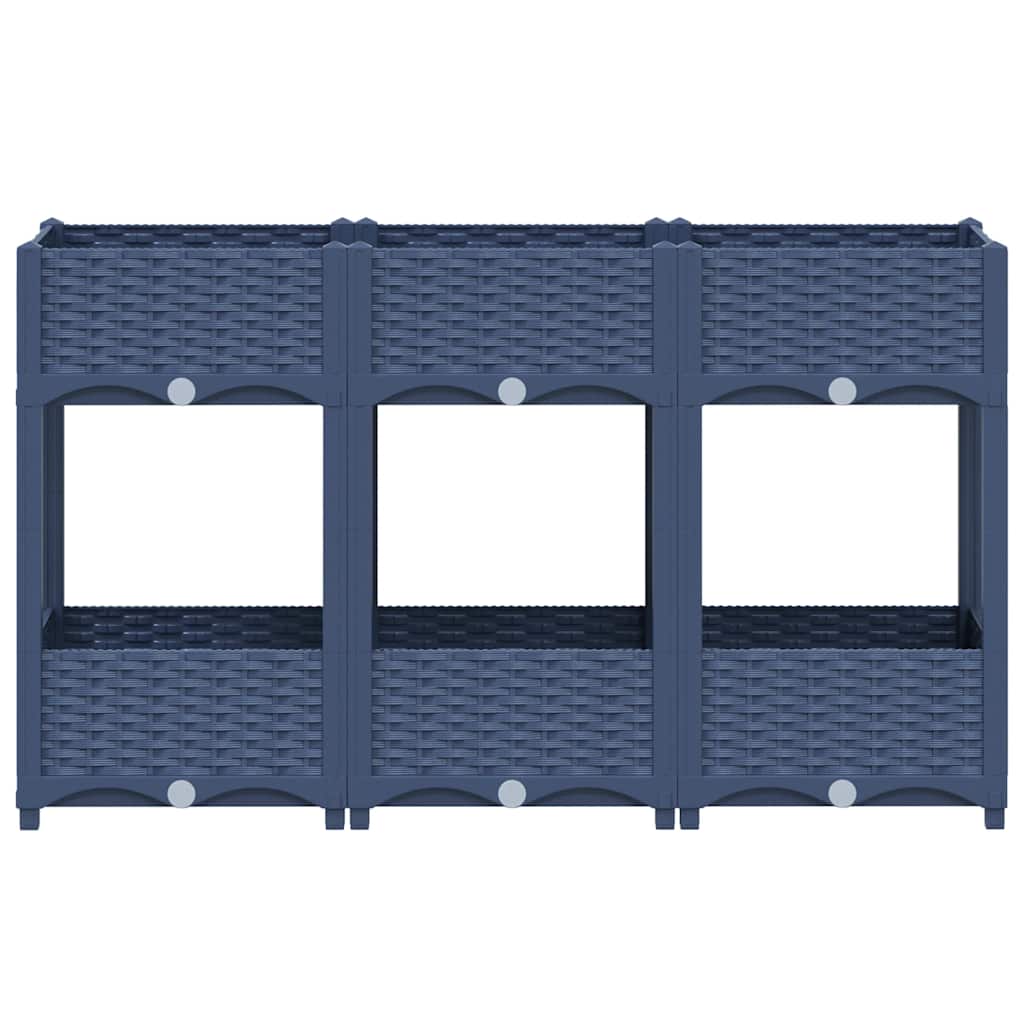 vidaXL Ζαρντινιέρα 120 x 40 x 71 εκ. από Πολυπροπυλένιο