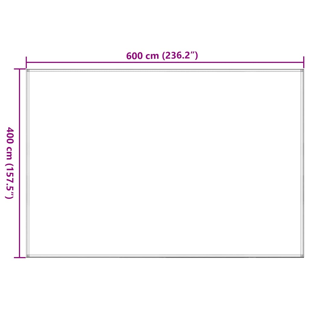 vidaXL Χαλί Σκηνής Ανθρακί 400 x 600 εκ.
