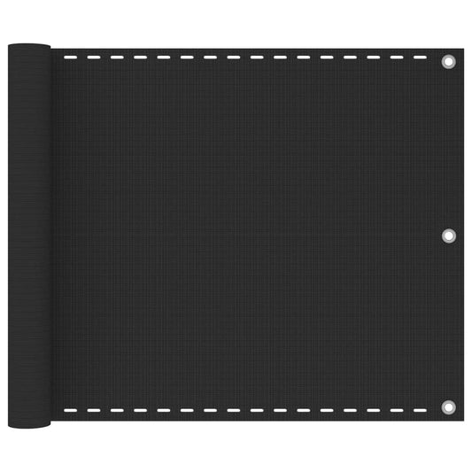 vidaXL Διαχωριστικό Βεράντας Ανθρακί 75 x 500 εκ. από HDPE