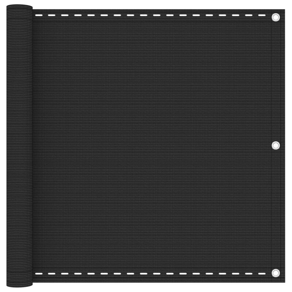 vidaXL Διαχωριστικό Βεράντας Ανθρακί 90 x 500 εκ. από HDPE