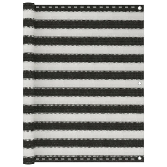 vidaXL Διαχωριστικό Βεράντας Ανθρακί και Λευκό 120 x 400 εκ. από HDPE