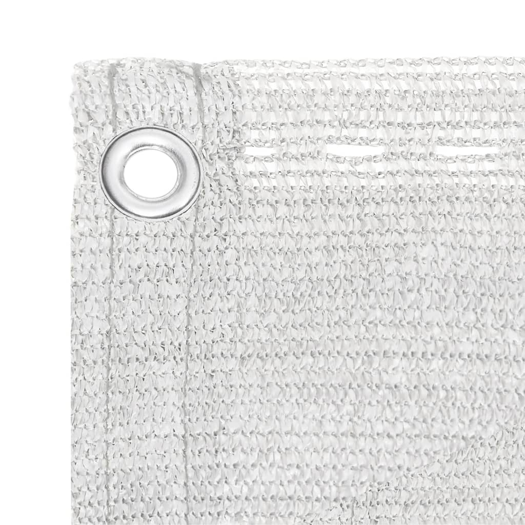 vidaXL Διαχωριστικό Βεράντας Λευκό 90 x 500 εκ. από HDPE