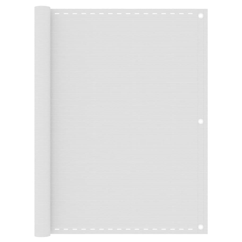 vidaXL Διαχωριστικό Βεράντας Λευκό 120 x 500 εκ. από HDPE