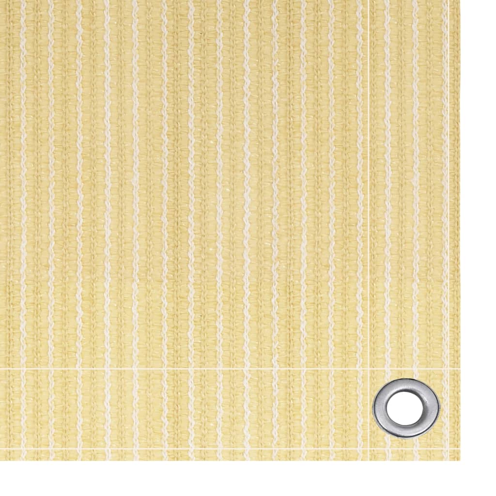 vidaXL Διαχωριστικό Βεράντας Μπεζ 120 x 600 εκ. από HDPE