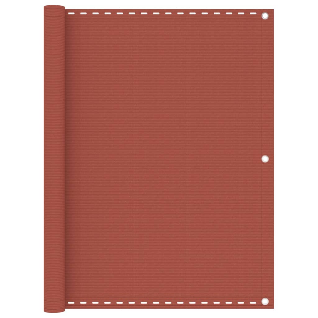 vidaXL Διαχωριστικό Βεράντας Τερακότα 120 x 600 εκ. από HDPE