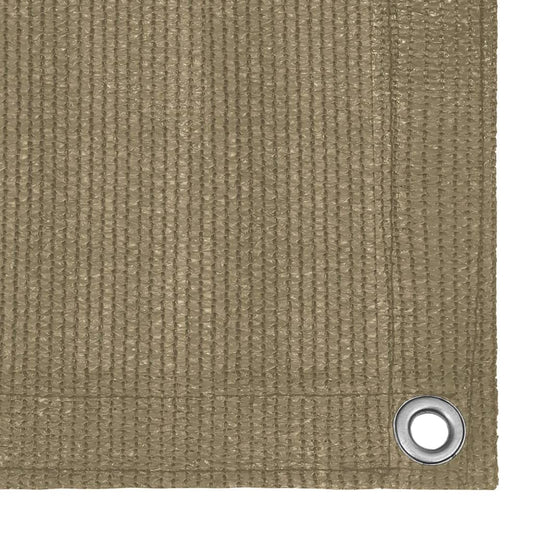 vidaXL Διαχωριστικό Βεράντας Taupe 75 x 500 εκ. από HDPE