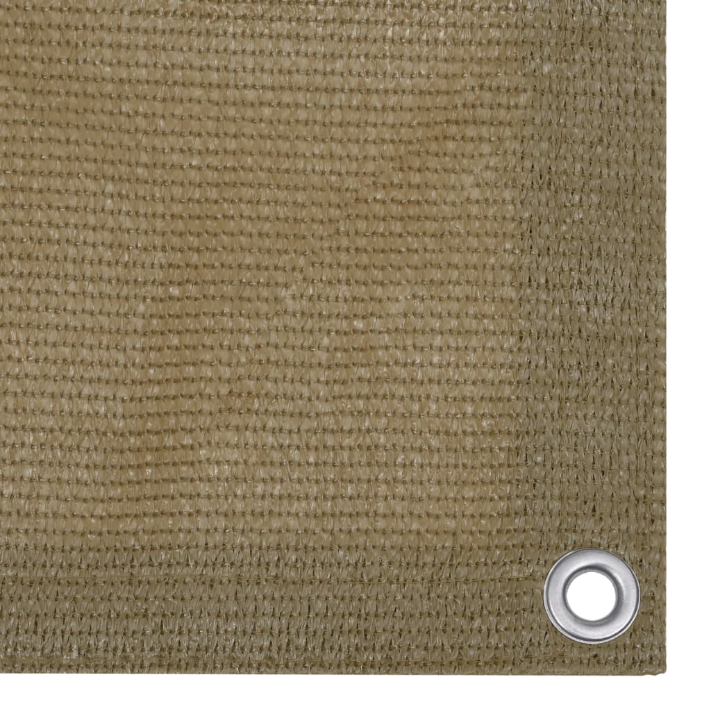 vidaXL Διαχωριστικό Βεράντας Taupe 90 x 400 εκ. από HDPE