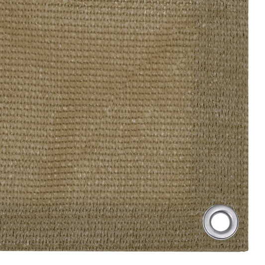 vidaXL Διαχωριστικό Βεράντας Taupe 90 x 400 εκ. από HDPE